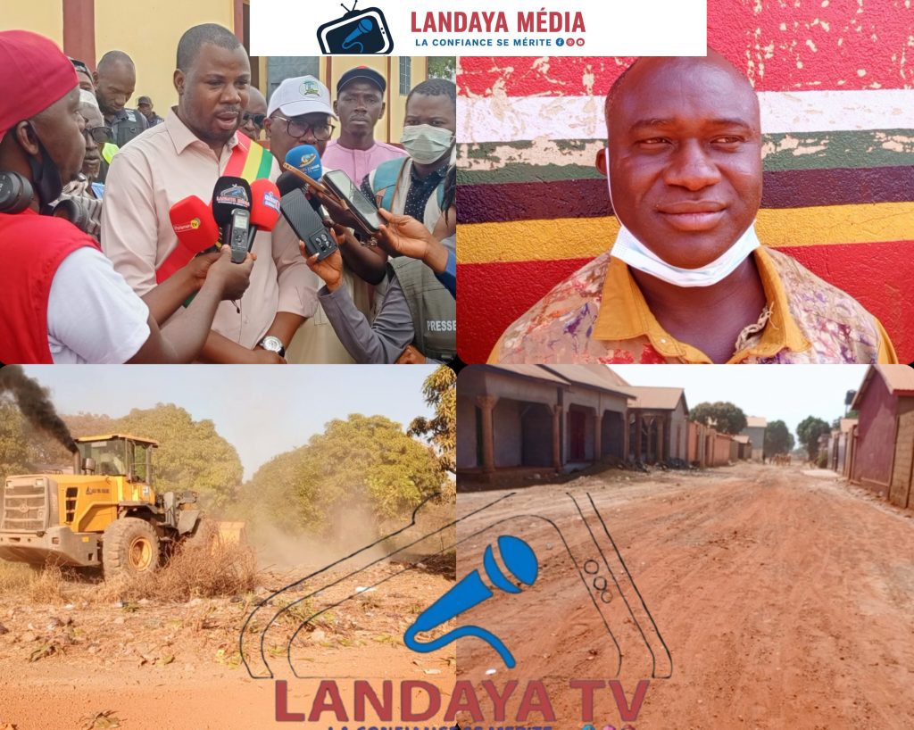 Siguiri : ouverture des voiries du quartier Saint Alexis grâce à l’initiative du président du conseil de quartier et du maire Souleymane Koita.